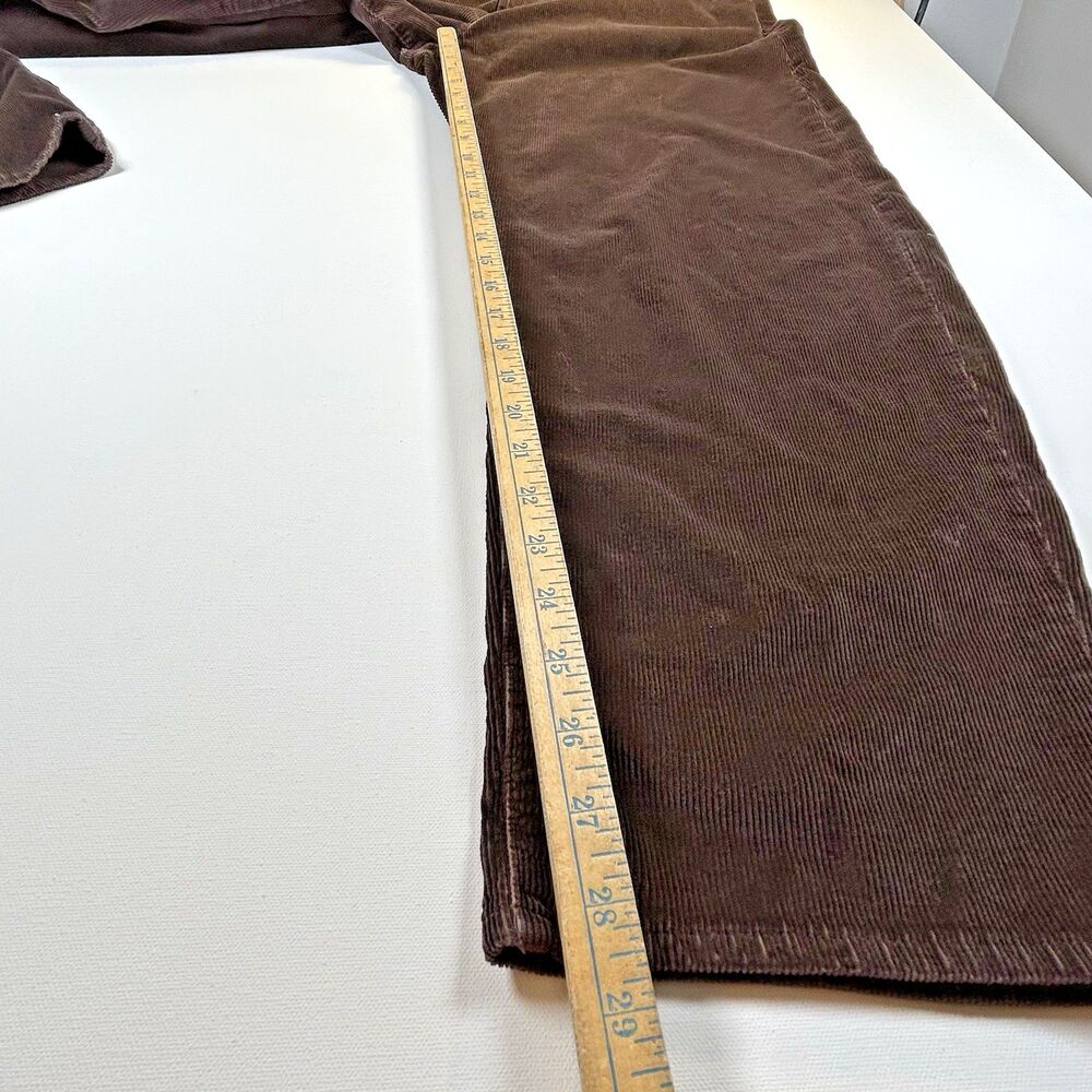 Madewell The Balloon Pant in Corduroy Brown Sz 32 Dark Carob Wide Leg - Picture 8 of 15